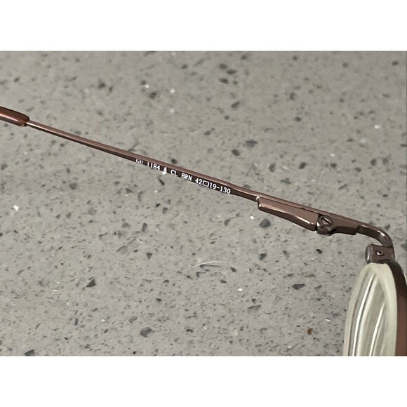 Guess GU 1184 CL BRN 42-19-130 FLEX HINGES Brown Full Rim Eyeglasses Frames ONLY - Picture 8 of 14